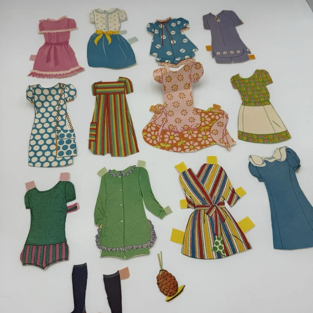 Paper Doll Book‎ Whitman Partially Cut Scrapbooking Decoupage Teen Model 1960s